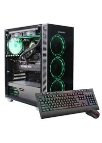 GAMEMAX, Gaming-PC &raquo;Draco XD 7714 AMD Ryzen 5 9600X RTX 5060 32GB DDR5 1TB SSD&laquo; Windows 11, DDR5 RAM, schwarz, Wi-Fi 6 & Bluetooth 5.2, Gigabit 