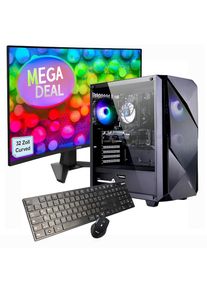 GAMEMAX, PC-Komplettsystem &raquo;MegaDeal Striker 2599 AMD Ryzen 7 5700X RTX 5060 32GB DDR4 1TB SSD&laquo; 32 &prime;&prime; AMD Ryzen 7 GeForce RTX 5060 32 GB RAM 1.000 GB 