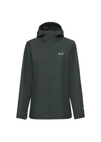 Jack Wolfskin, Damen, Regenjacke &raquo;OUTROVERT 2L JKT W&laquo; mit Kapuze wasserdicht, atmungsaktiv, &Uuml;bergangsjacke, sago palm, S (36), Regenjacke f&uuml;r 