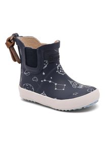bisgaard, Damen, Gummistiefel &raquo;baby rubber&laquo; Babyschuh mit Stretcheinsatz, Gr&ouml;&szlig;enschablone zum Download, navy Astronaut, 28, Wasserabweisender 