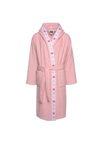 OTTO home, Herren, Kinderbademantel &raquo;Tilly&laquo; 1 Stk. f&uuml;r M&auml;dchen & Jungen, Kinder, Sterne auf Bord&uuml;re, 100% Baumwolle, rosa, 104/110 L&auml;nge: 61 cm, 