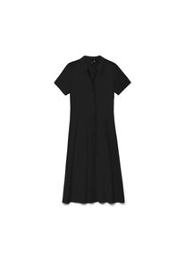 V&eacute;ro Moda Vero Moda, Damen, Blusenkleid &raquo;VMJOSIE S/S CALF SHIRT DRESS WVN GA&laquo; Viskosemischung, regular fit, Black, M - N-Gr, Sommerliches Kleid von Vero Moda