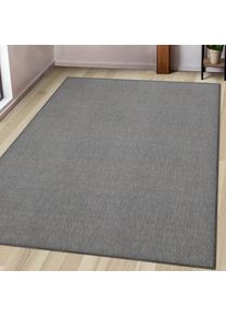 OTTO home, Teppich &raquo;Anna, auch als L&auml;ufer erh&auml;ltlich&laquo; rechteckig 3 mm H&ouml;he In- und Outdoor geeignet, Sisal-Optik, Wetterfest & UV-best&auml;ndig, grau, 