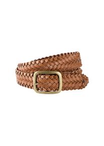 bonprix, Damen, H&uuml;ftg&uuml;rtel aus Polyurethan, Casual Stil, in Lederoptik, braun, 120, Modischer Flechtg&uuml;rtel in Lederoptik f&uuml;r einen trendigen Look