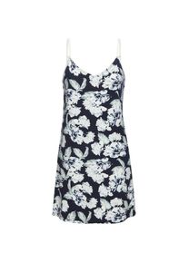 Lascana, Damen, Neglig&eacute; 1-teilig, mit sch&ouml;nem Blumenmuster, blau-gemustert, 36/38 - N-Gr, Neglige mit verstellbaren Tr&auml;gern