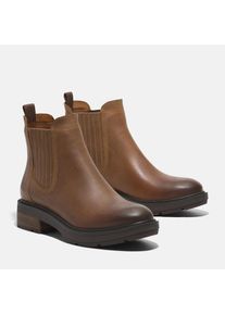 Timberland, Damen, Chelseaboots &raquo;BRIMFIELDMID CHELSEA BOOT&laquo; Stiefelette, Winterschuhe, Ankle Boots, md brn f grain, 41, Modische Chelseaboots von 