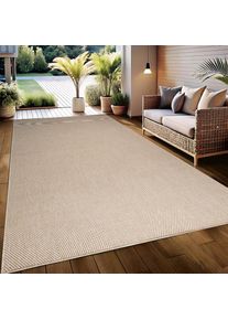 OTTO home, Teppich &raquo;Anna, auch als L&auml;ufer erh&auml;ltlich&laquo; rechteckig 3 mm H&ouml;he In- und Outdoor geeignet, Sisal-Optik, Wetterfest & UV-best&auml;ndig, beige, 