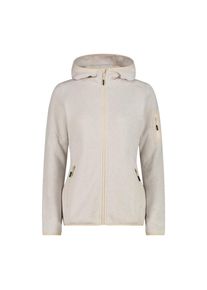 CMP, Damen, Strickfleecejacke &raquo;KNITTED MELANGE HOODY WOMAN HOODY JACKET&laquo; mit Kapuze &Uuml;nbergangsjacke f&uuml;r Outdoor-Aktivit&auml;ten, mit Kapuze, atmungsaktiv,