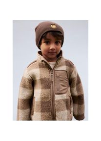 name it, Herren, Fleecejacke &raquo;NMMMONICO SHERPA JACKET CHECK&laquo;, Fossil, 104, Jacke von name it f&uuml;r Jungen