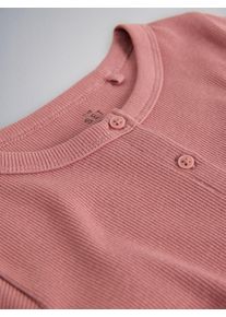 The Set, Piger, Cardigan, M&oslash;rkebrun / Lyser&oslash;d / Hvid, St&oslash;rrelse 9 yrs