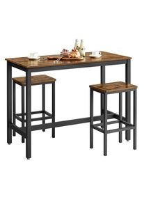 Boxxx BAR Set, Braun, Schwarz, Metall, Holzwerkstoff, 3-teilig, Schichtholz, 60x90x120 cm, Beim&ouml;bel erh&auml;ltlich, Esszimmer, Barm&ouml;bel, Barschr&auml;nke & Theken