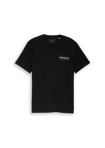 Tom Tailor Denim, M&aelig;nd, Bluser & t-shirts, Sort / Hvid, St&oslash;rrelse XXL