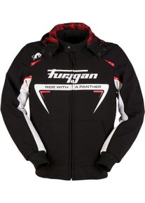Furygan Sektor Roadster, textile jacket waterproof , color: Black/White/Red , size: M