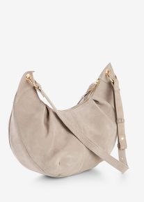Borsa a tracolla in similpelle scamosciata, Beige, Taglia 19x34 cm, bonprix