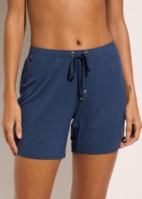 Pantaloncini da mare in misto viscosa fluente, Blu, Taglia 44, bonprix