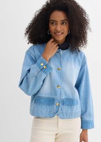 Giacca in jeans di puro cotone, Blu, Taglia 60, bonprix