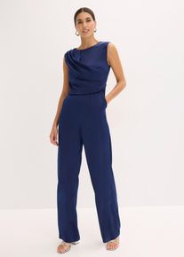 Tuta in satin lucido, Blu, Taglia 44, bonprix