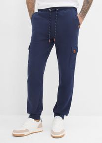 Pantaloni cargo da jogging in puro cotone biologico, Blu, Taglia 60/62 (XXL), bonprix