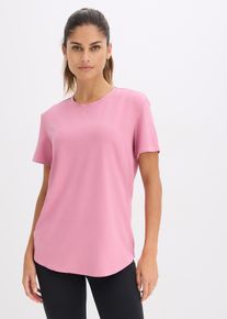 Maglia per sport oversize con effetto strutturato, rosa, Taglia 62/64 (3XL), bonprix