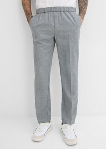 Pantaloni da completo con elastico in vita, Grigio, Taglia 48, bonprix