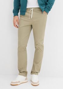 Pantaloni elasticizzati con elastico in vita regular fit straight (pacco da 2), Nero, Taglia 56, bonprix