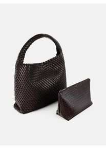 L37 HANDMADE SHOES Sacs &agrave; main 'KANSAS' marron taille B: 51 cm x H: 18.5 cm x T: 40 cm