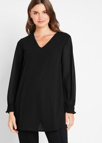 Blouse longue - noir - taille 44 - bonprix
