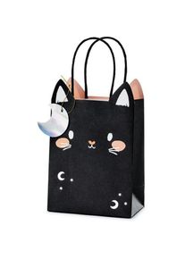 partydeco, Geschenkverpackung, Katzen Halloween Geschenkt&uuml;te Schwarz