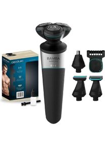Cecotec, Rasierapparat, Pr&auml;zisioncare Multigrooming 5-In-1 Akku-Rasierer Stahlklingen Ipx5