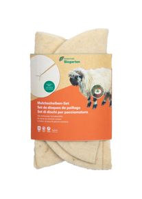 Andermatt Biogarten, Pflanzen Winterschutz + Gartenvlies, Mulchscheiben-Set 25cm weiss (3-teilig)