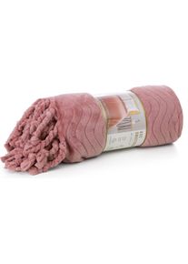 Eurofirany, Decke, Flano Emma Decke mit einem gepr&auml;gten Muster und dekorativen R&auml;ndern 150 x 200 cm (200 x 150 cm)