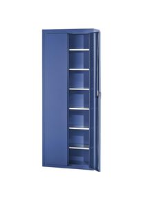 Mauser Magazijnkast, zonder magazijnbakken, h x b x d = 2150 x 680 x 280 mm, eenkleurig, blauw