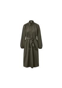 Tchibo - Popeline-Kleid mit Bindeg&uuml;rtel - Damen - Gr. 36 - olivgr&uuml;n