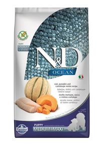 Farmina N&D dog OCEAN PUMPKIN (GF) puppy medium & maxi, cod & cantaloupe melon 2,5kg