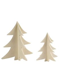 Creativ Company Decorate your 3D Wooden Christmas Trees 2pcs.