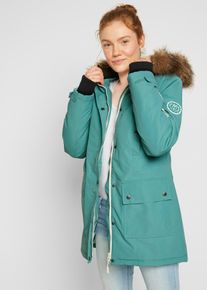 bonprix wasserdichte Outdoor-Funktions-Jacke mit Kapuze, gr&uuml;n, Gr.40, Sportliche Winterjacke mit vielen Taschen
