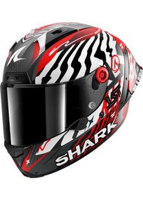 SHARK Aeron-GP FIM Racing 02 Speed-Fancy, full face helmet , color: Matt Carbon/White/Red , size: XL