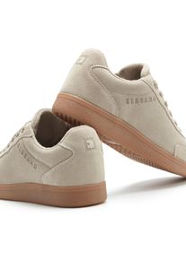 ELBSAND Dames Sneaker in beige ,maat 36, Witt, 93% Leer, 7% Imitatieleer