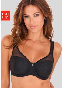 Nuance Damen Minimizer-BH in schwarz ,Gr&ouml;&szlig;e 100C, Witt, 82% Polyamid, 12% Elasthan, 6% Polyester