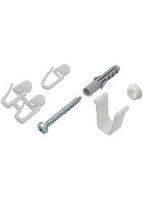 Liedeco Sichtschutzbefestigungen Zubeh&ouml;r-Set &raquo;f&uuml;r 1-l&auml;ufige Gardinenschienen&laquo;