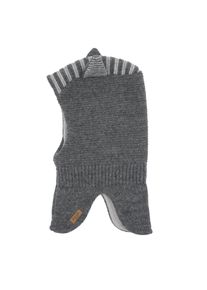 MaxiMo Schlupfm&uuml;tze Wollanteil, gestrickt, gef&uuml;ttert, mit &Ouml;hrchen grau, Gr&ouml;&szlig;e 51