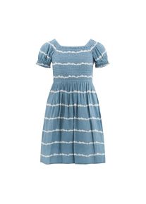 happy girls Druckkleid mit gesmoktem Oberteil