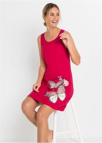 Kort nattlinne av ren bomull - r&ouml;d - storlek 56/58 (3XL) - bonprix
