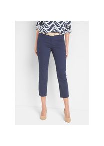 bonprix, Damen, Stretch-Hose 7/8-L&auml;nge, schmale Passform, aus &uuml;berwiegend Baumwolle, dunkelblau, 52 - N-Gr, Bequemer Tragekomfort durch Stretch-