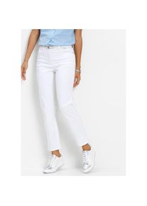 bonprix, Damen, Stretch-Hose 7/8-L&auml;nge, schmale Passform, aus &uuml;berwiegend Baumwolle, wei&szlig;, 38 - N-Gr, Bequemer Tragekomfort durch Stretch-Material