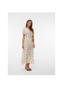 V&eacute;ro Moda Vero Moda, Damen, Sommerkleid &raquo;VMJOAN S/S 7/8 SHIRT DRESS WVN BTQ&laquo; Viskosemischung, Birch AOP:Joan, S - N-Gr, Wadenlanges Kleid von Vero Moda