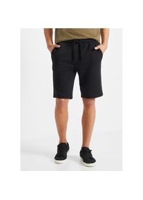 bonprix, Herren, Sweatbermudas elastischer Bund und seitlichen Einstecktaschen, schwarz, 56/58 - N-Gr, Sportliche Herren-Bermudas