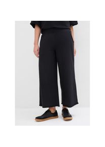 bonprix, Damen, Sweathose aus Baumwolle, lockere Passform, weites Bein, bequemer Bund, schwarz, 52/54 (XXL) - N-Gr, Lockere Passform f&uuml;r angenehmen 