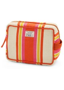 Moismont Kulturbeutel N&deg; 43 gestreift Rot-Creme