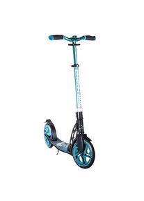 M&Ouml;BELIX M&ouml;belix , Schwarz, T&uuml;rkis , Metall , 34.5x105.5x93.5 cm , GS-gepr&uuml;ft , Hinterrad-Reibungsbremse, h&ouml;henverstellbarer Lenker mit Schnellspanner, Schnellklappmechanismus, Seitenst&auml;nder, weiche Griffe, Antirutsch-Trittbrett mit Bremse, faltbarer Lenker, ABEC-7-Kugellager , Freizeit, Skaten, Scooter